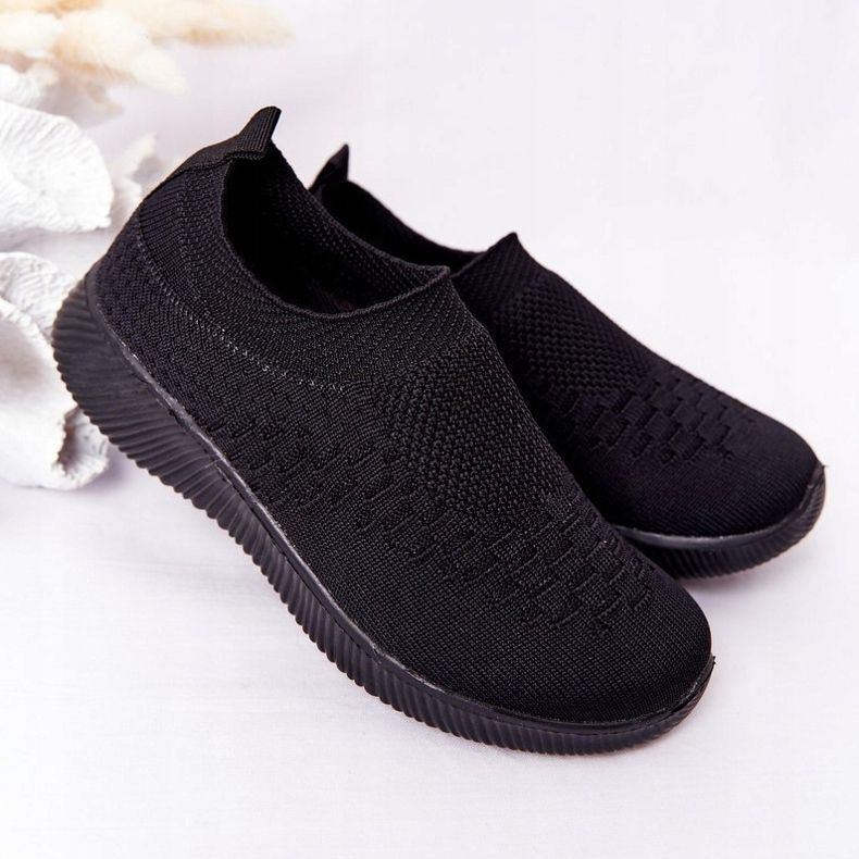 EVE Pantofi sport pentru copii Slip-On Black School Trip negru 1
