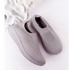 EVE Pantofi sport pentru copii Slip-On Grey School Trip gri 1