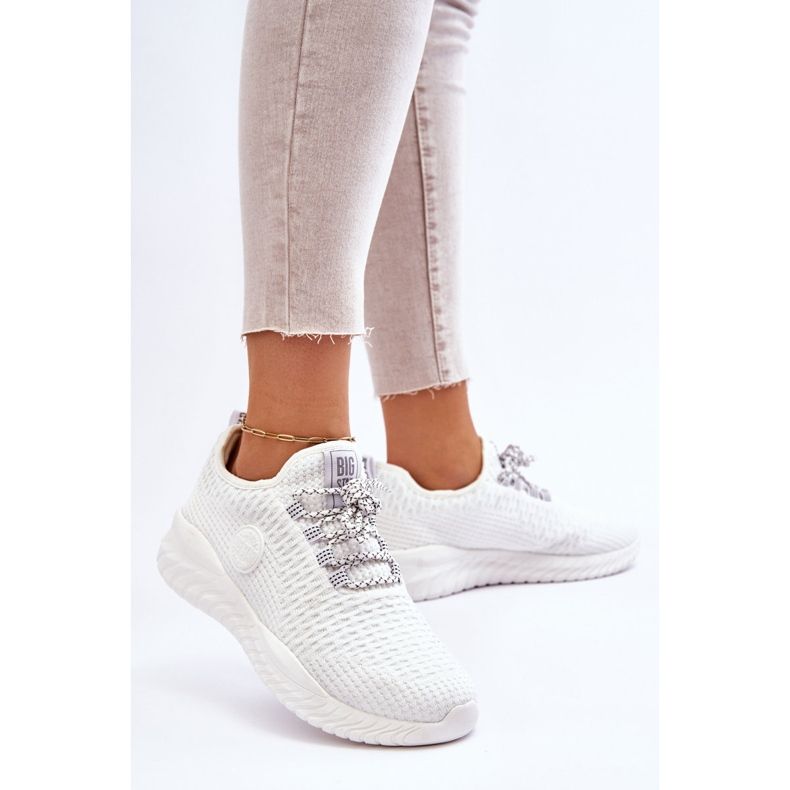 Încălțăminte sport pentru femei Foam de memorie Big Star HH274296 Alb 2 Încălțăminte sport pentru femei Foam de memorie Big Star HH274296 Alb 2