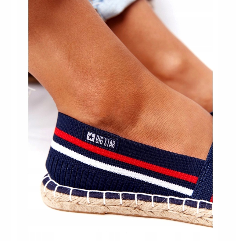 Femei Espadrilles Big Star HH274483 Navy Blue albastru 4