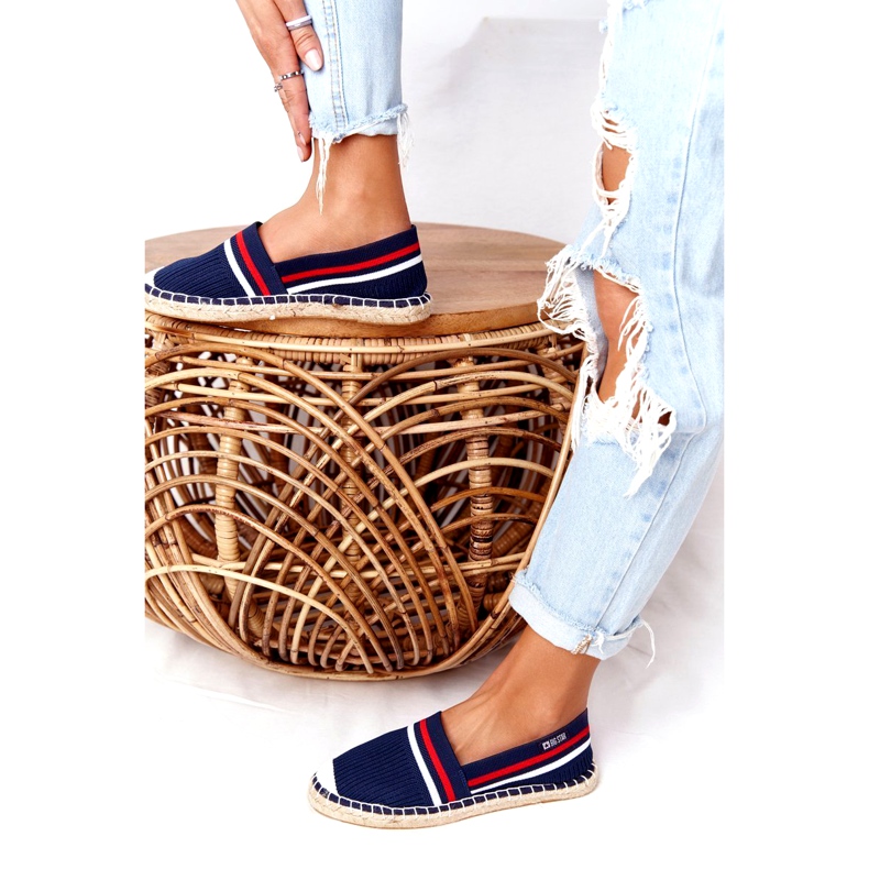 Femei Espadrilles Big Star HH274483 Navy Blue albastru 2