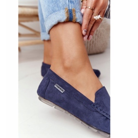 PH1 Mocasini din piele întoarsă pentru femei, albastru marină San Marino 4