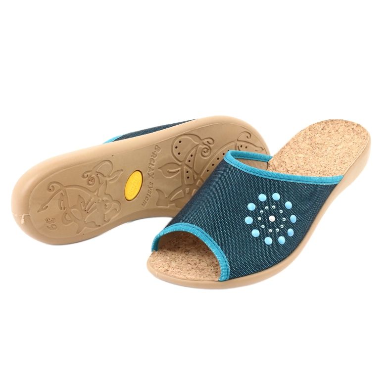 Pantofi de damă Befado pu 254D105 albastru albastru 4