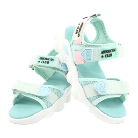American Club Sandale verzi pentru fete Green RL32/21 verde 3