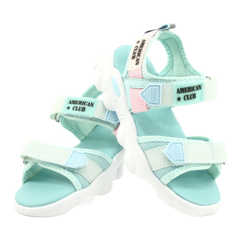 American Club Sandale verzi pentru fete Green RL32/21 verde 3