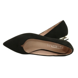 Pompe cu tocuri de aur FILIPPO DP2091 / 21 BK negru 6