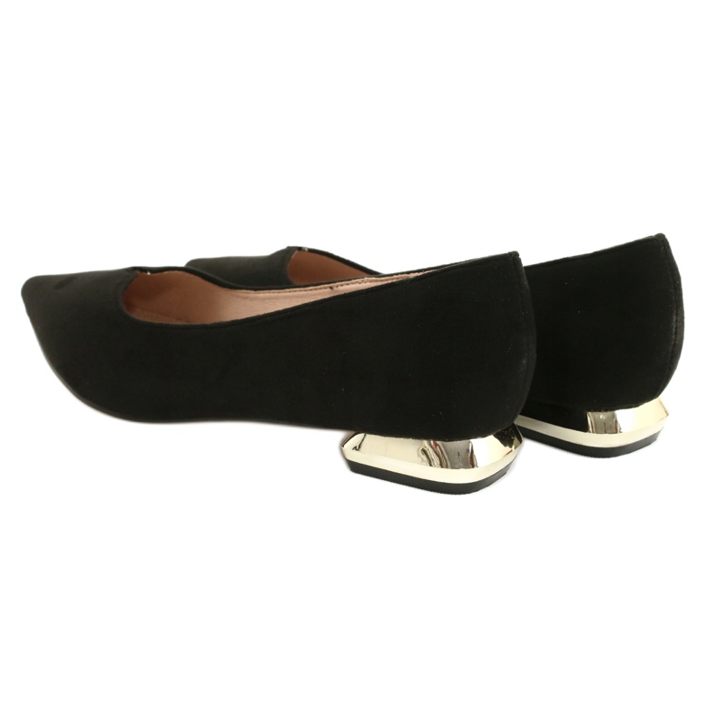 Pompe cu tocuri de aur FILIPPO DP2091 / 21 BK negru 7