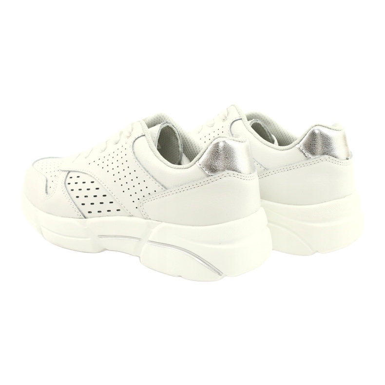 Pantofi sport alb din piele de damă FILIPPO DP2156/21 WH 4 Pantofi sport alb din piele de damă FILIPPO DP2156/21 WH 4