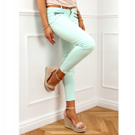 Sandale pe o pană bej LL6351 Nud 2