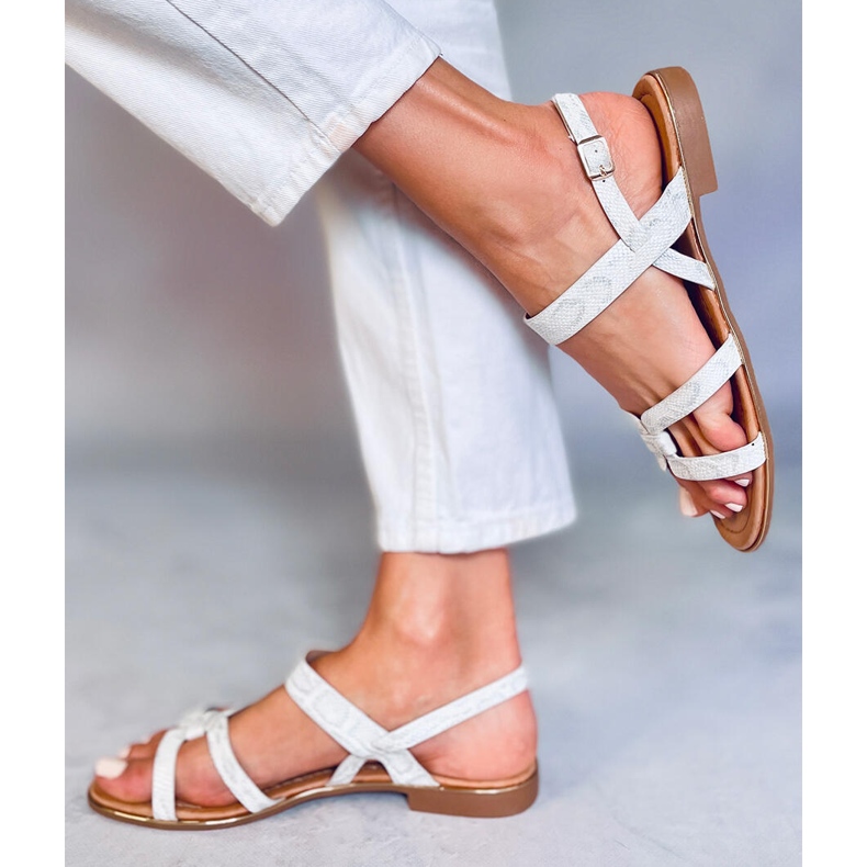 Sandale argintii pentru femei H8-176 Argintii 2