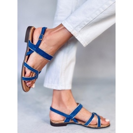 Sandale de dama albastre H8-177 Navy albastru 2