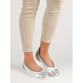 Filippo Balerini din piele cu sclipici alb 2