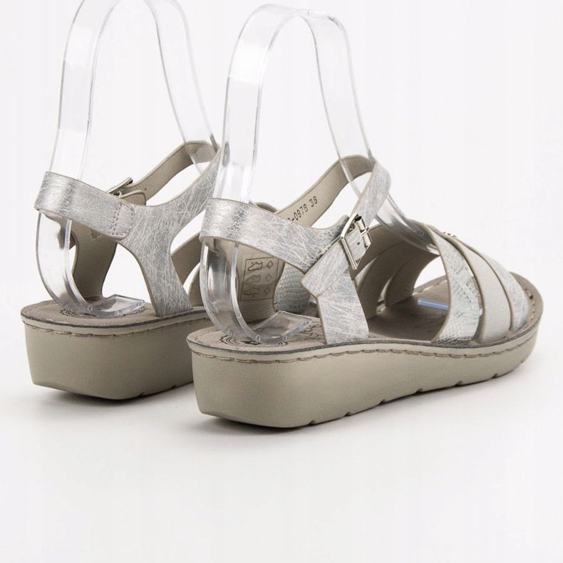 Evento Sandale argintii gri 1