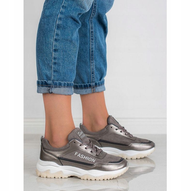 Ax Boxing Pantofi sport de moda gri 1