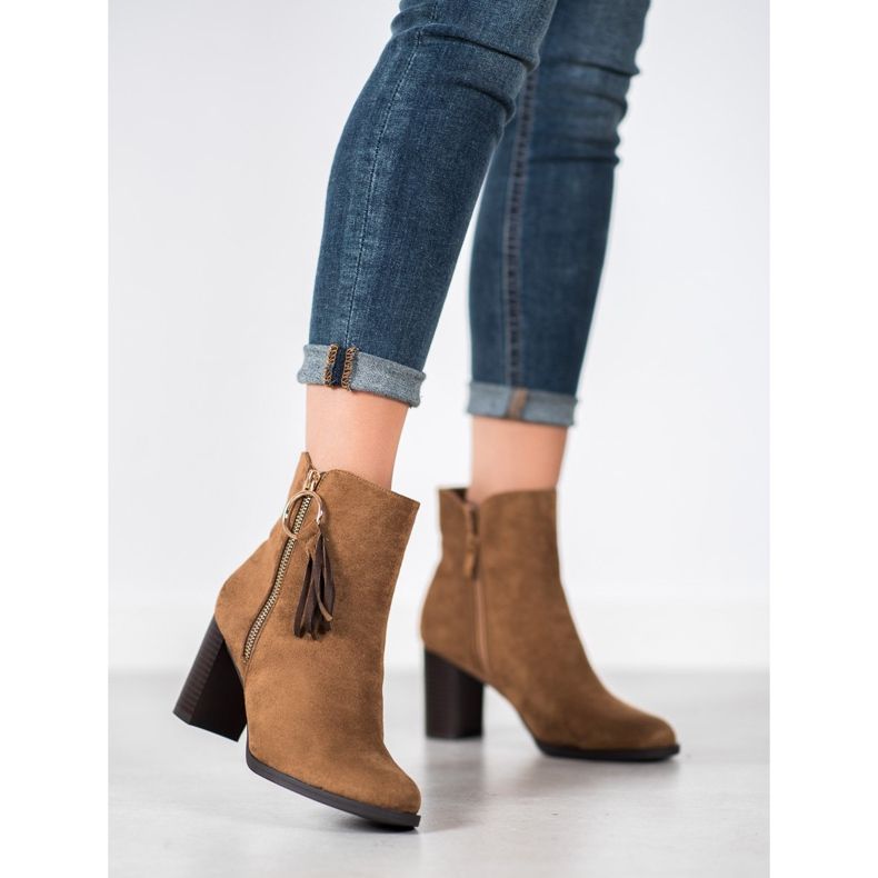 Filippo Cizme din piele de căprioară elegante maro 1