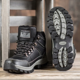 Arrigo Bello Cizme de iarnă cu șiret negru 2 Arrigo Bello Cizme de iarnă cu șiret negru 2