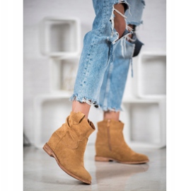 Bella Paris Cizme de cowboy pe o pană maro 2 Bella Paris Cizme de cowboy pe o pană maro 2