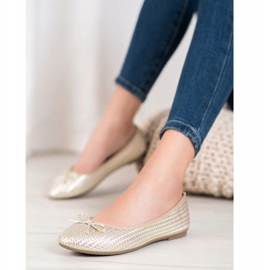 SHELOVET Balerine aurite împletite de aur 1