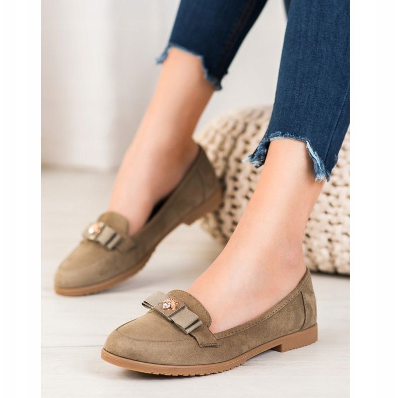 Miss Laura Domnii cu arc decorativ kaki verde 1