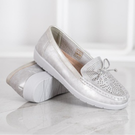 SHELOVET Mocasini confortabili gri 1