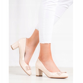 Weide Pompele lăcuite bej 1