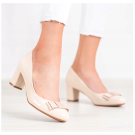 Weide Pompele lăcuite bej 2