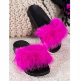Seastar Papuci Cu Blana roz 1