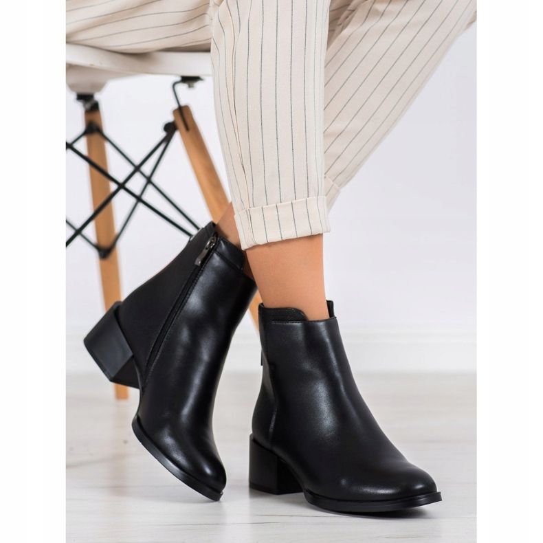 Filippo Cizme negre confortabile negru 2 Filippo Cizme negre confortabile negru 2