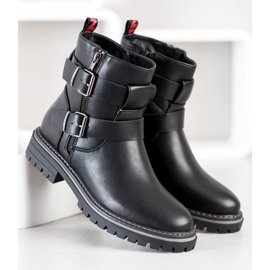 J. Star Muncitori cu catarame negru 1