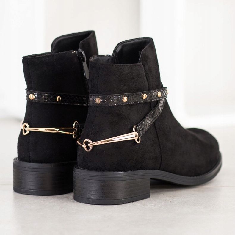 Bestelle Cizme negre la modă negru 1