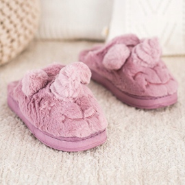 Bona Papuci de unicorn pentru femei violet roz 3