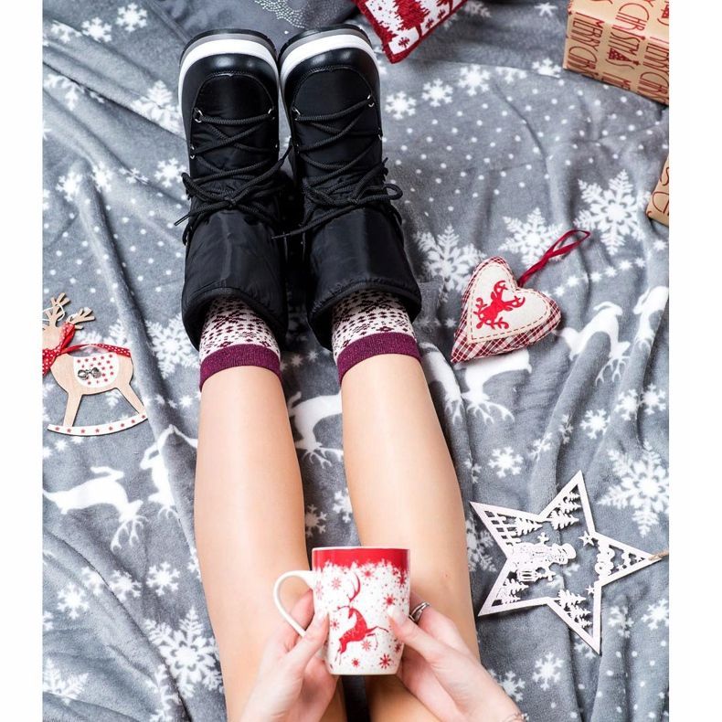 GOLL Cizme de zăpadă negre calde negru 1