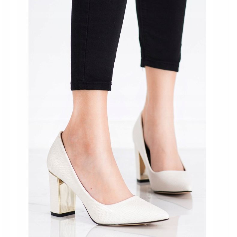 Goodin Pompe elegante pe tocuri înalte bej 1