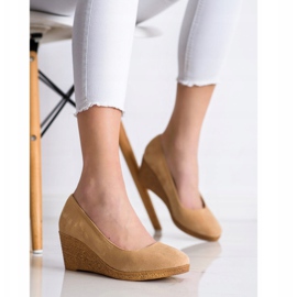 Goodin Pompe cu pană ușoară bej 2