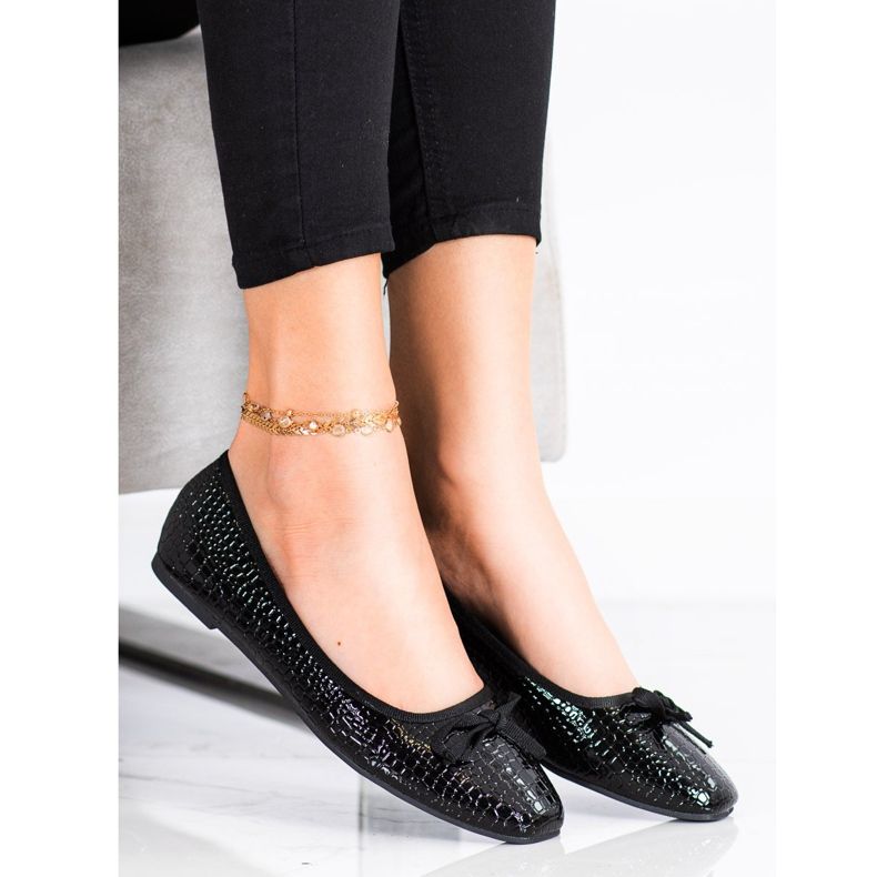 Goodin Balerini din piele ecologică negru 1