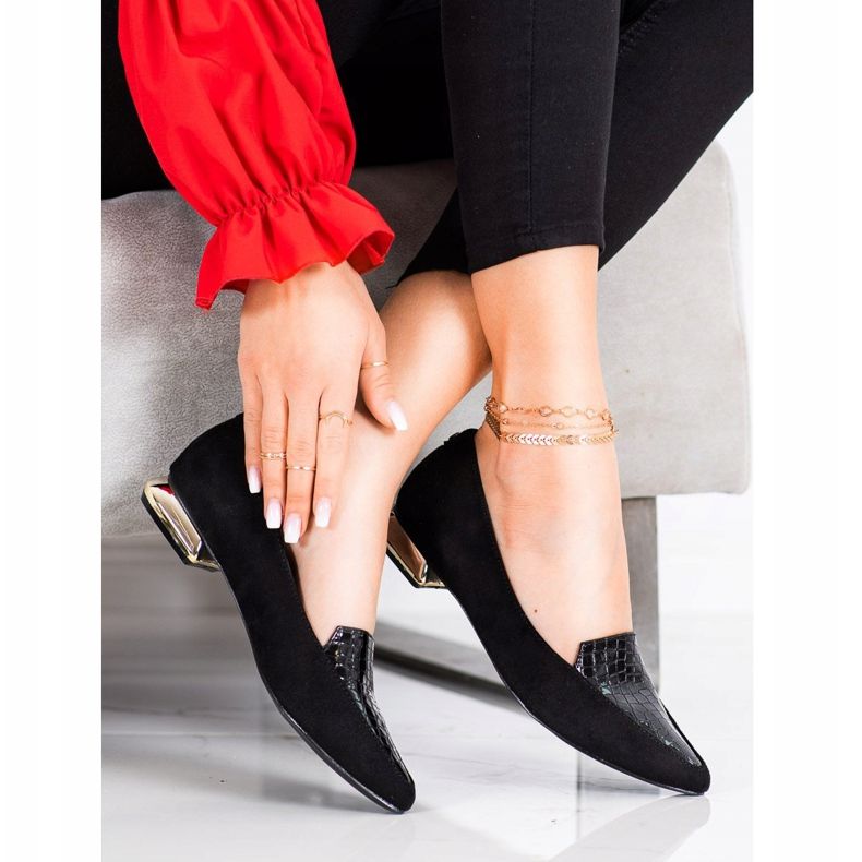 Goodin Pompe la modă în Spitz negru 1