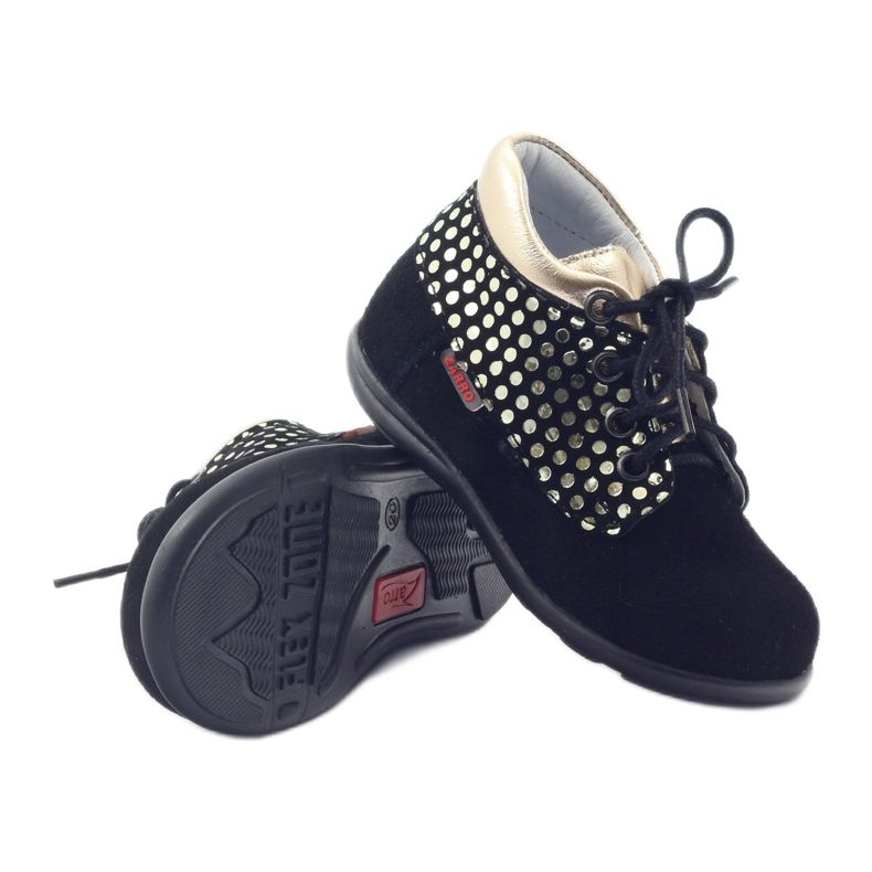 Ghete fete Zarro 82/4 negru auriu de aur 3