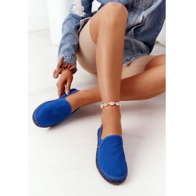 Big Star DD274A136 Espadrile bleumarin pe o talpă împletită albastru marin 1