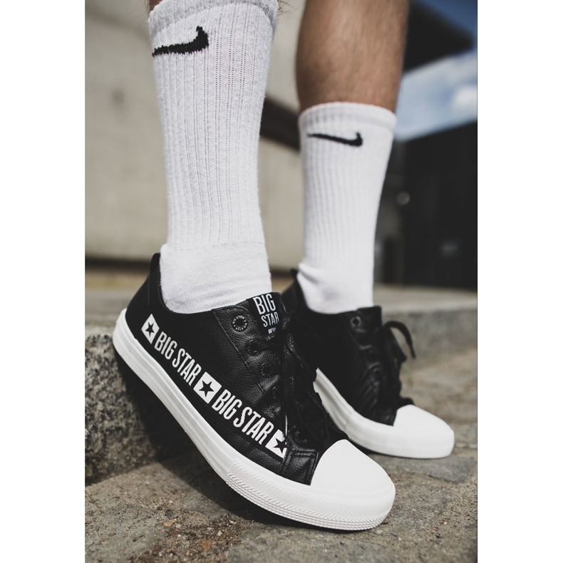 Adidași pentru bărbați Big Star Black EE174069 alb negru 1