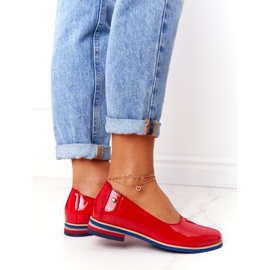 Pantofi din piele lăcuită Maciejka 05035-08 Roșu roşu 2
