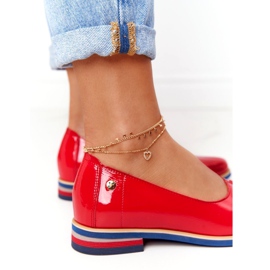 Pantofi din piele lăcuită Maciejka 05035-08 Roșu 1