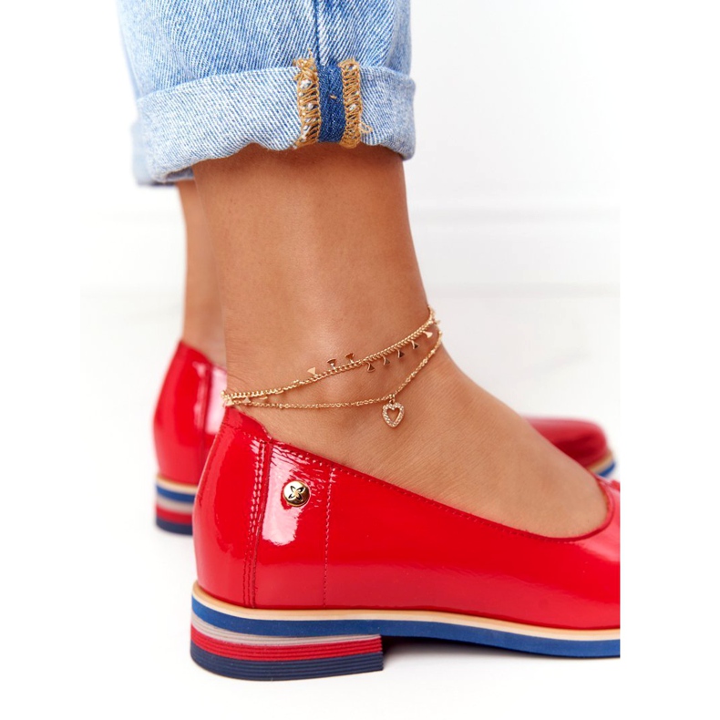 Pantofi din piele lăcuită Maciejka 05035-08 Roșu 1