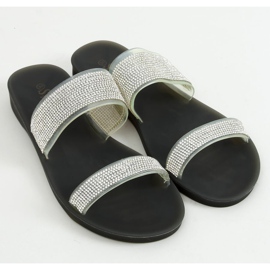 Flip-flops din silicon negru BG51 Negru argint 3
