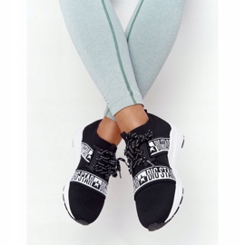 Încălțăminte sport pentru femei Memory Foam Big Star HH274359 Negru alb 1