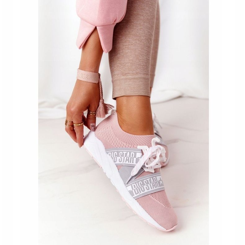 Încălțăminte sport de damă Memory Foam Big Star HH274353 Roz 2