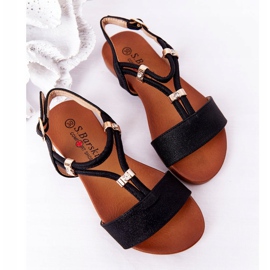 S.Barski Sandale pentru copii S. Bararski Comfort Black negru 2