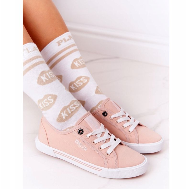 Adidași de damă Big Star HH274060 Roz alb 1