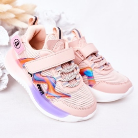 Apawwa Încălțăminte sport pentru copii Adidași Pink Jump Jump roz 2