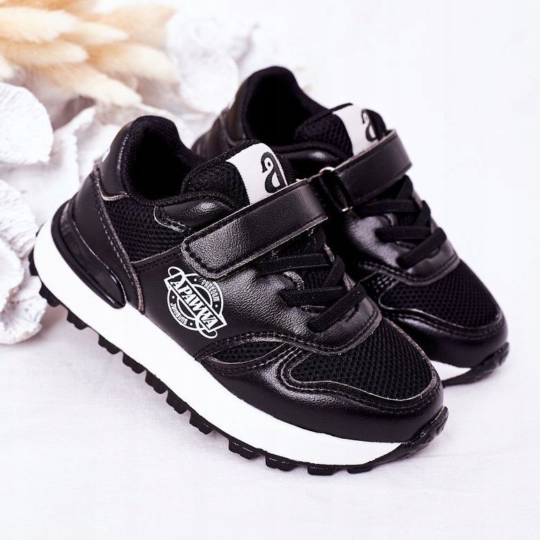 Apawwa Încălțăminte sport pentru copii Adidași negri Skatepark negru 2