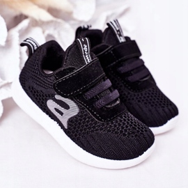 Apawwa Pantofi sport negri pentru copii Little Sportsman negru 2